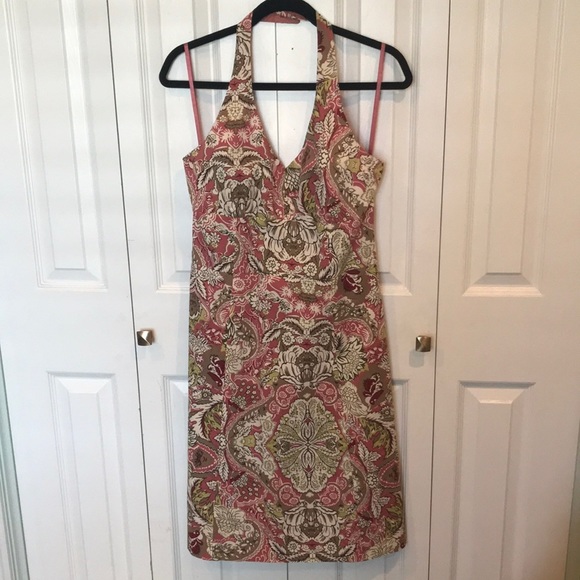 Ann Taylor Dresses & Skirts - Ann Taylor Boho Floral Halter Dress Size 10